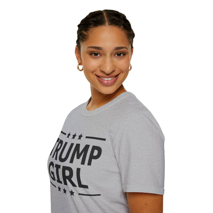 Cute Trump Girl Republican US Flag 2024 Vintage Vote T-Shirt