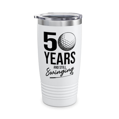 50 Years And Still Swinging 50th Birthday Funny Golf Club Tumbler