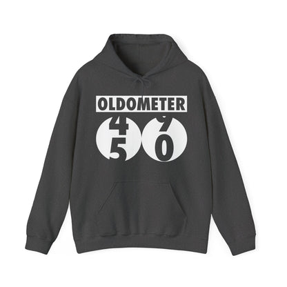 Funny Oldometer Odometer 50th Birthday Gift 50 yrs Old Joke Hoodie For Men Women Hoodie