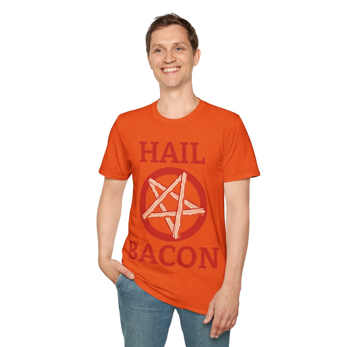 Hail Bacon Funny Bacon Food Lover Foodie Shirt for Men Hail Bacon T-Shirt