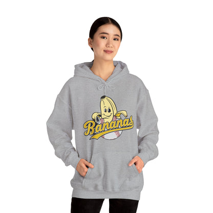 Funny Let's Go Bananas Baseball Hoodie For Baseball Lovers Men Women Hoodie