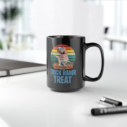 Funny Trick Rawr Treat Halloween Costume Pumpkin Dinosaur Candy T-Rex Coffee Mug