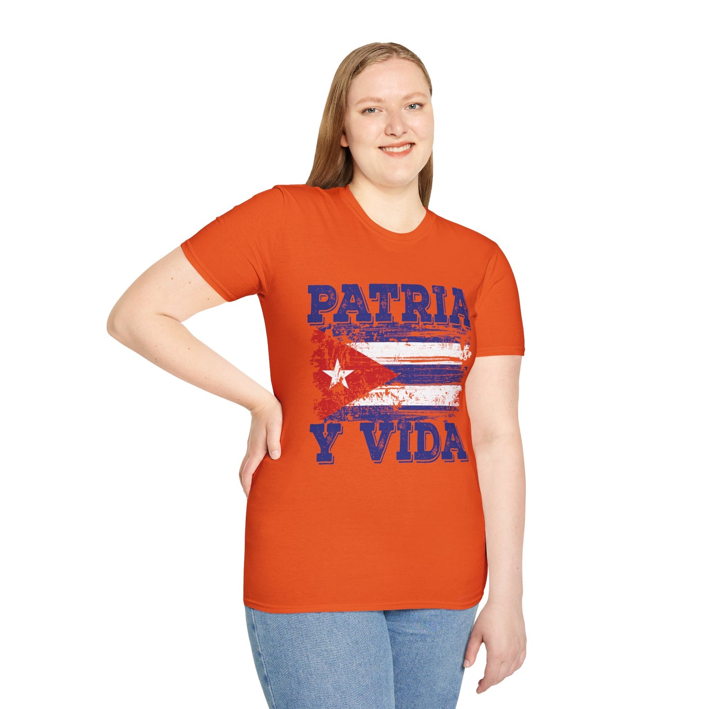 Cuba Patria y Vida Flag Distressed Vintage Cuban Flag T-Shirt For Men Women