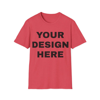 Custom Text Personalized Your Design on Unisex Softstyle T-Shirt