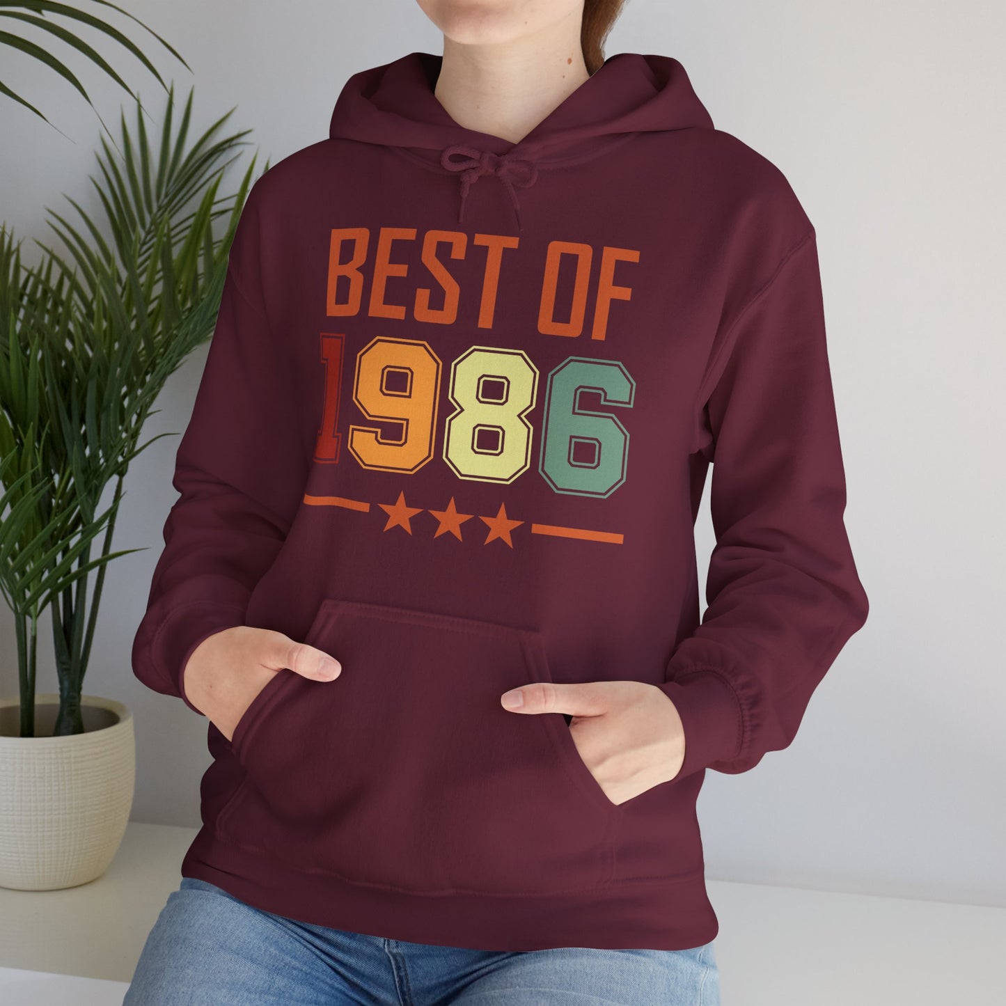 Funny Vintage Best of 1986 40 Year Old Gift 40th Birthday Hoodie For Men Women Hoodie
