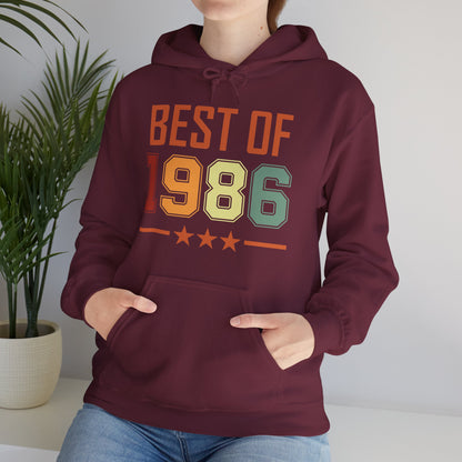 Funny Vintage Best of 1986 40 Year Old Gift 40th Birthday Hoodie For Men Women Hoodie
