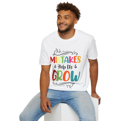 Mistakes Help Us Grow Teacher Student Funny Back To School T-Shirt