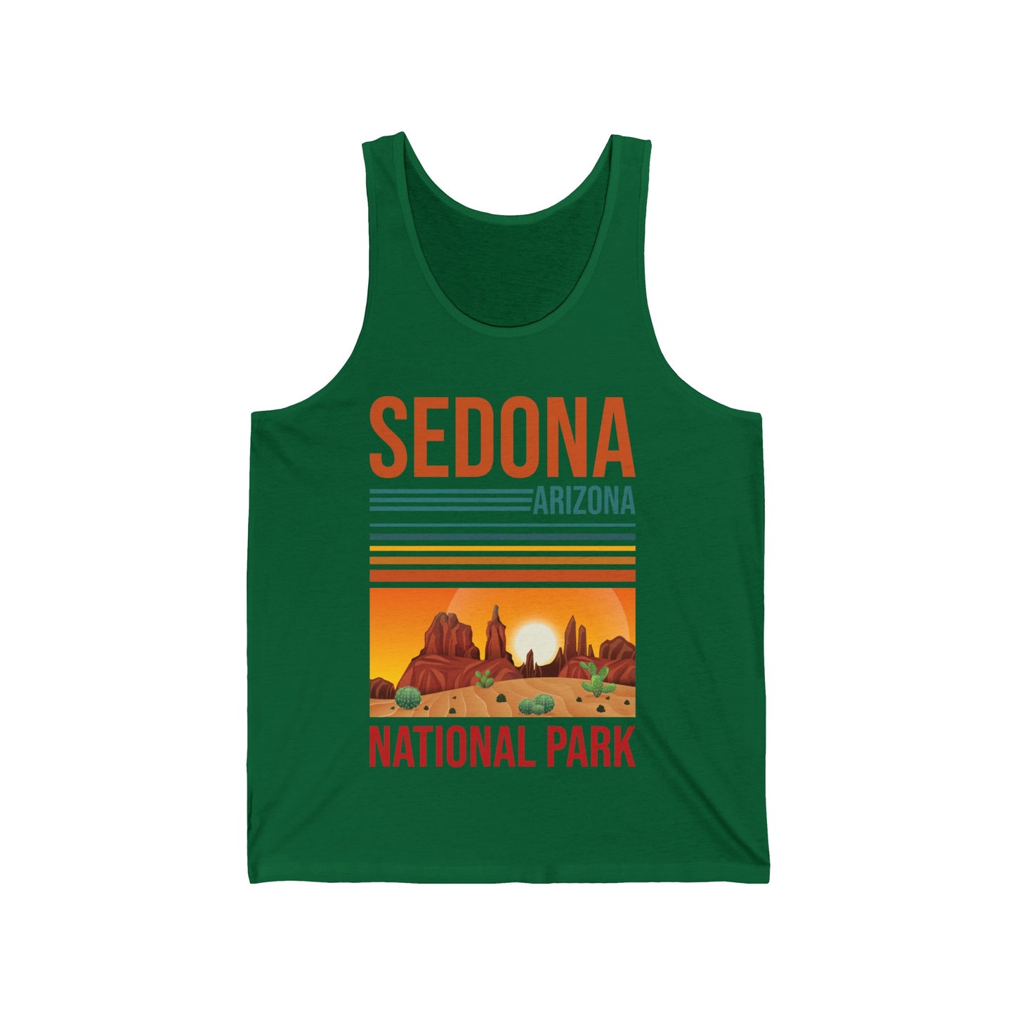 Sedona Arizona National Park Mountains Camping Vacation  Tank Top For Men Women Travelers