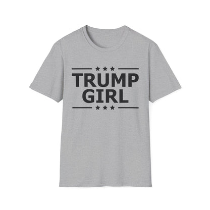 Cute Trump Girl Republican US Flag 2024 Vintage Vote T-Shirt