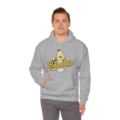 Funny Let's Go Bananas Baseball Hoodie For Baseball Lovers Men Women Hoodie