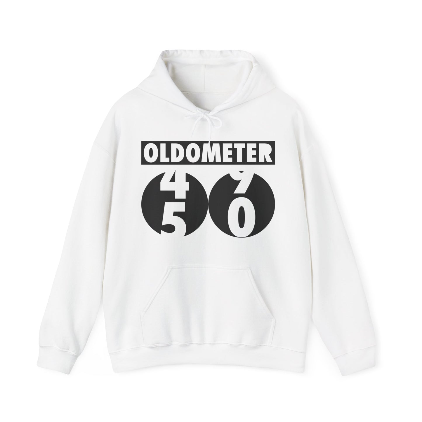 Funny Oldometer Odometer 50th Birthday Gift 50 yrs Old Joke Hoodie For Men Women Hoodie