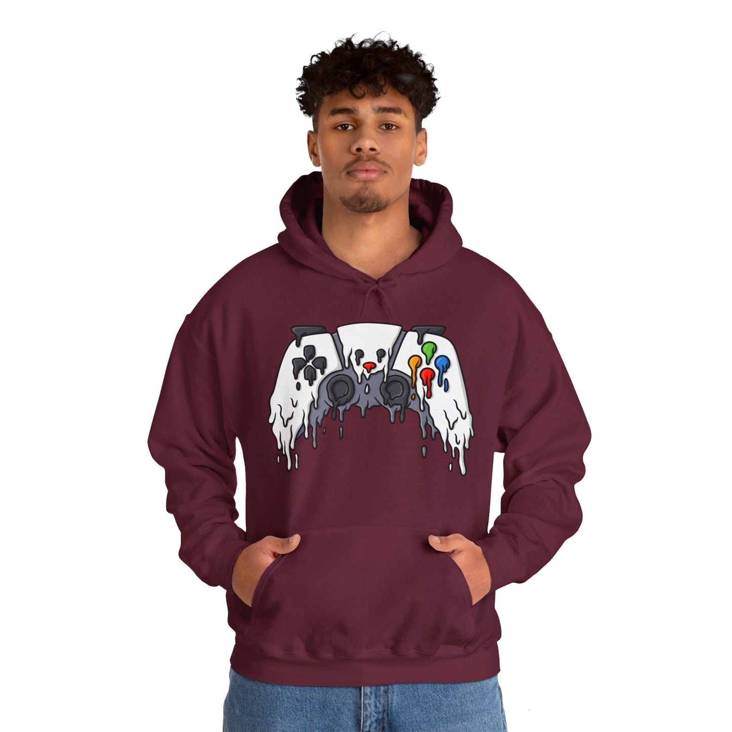 Melting Gaming Console Halloween Gaming Controller Hoodie For Gamers