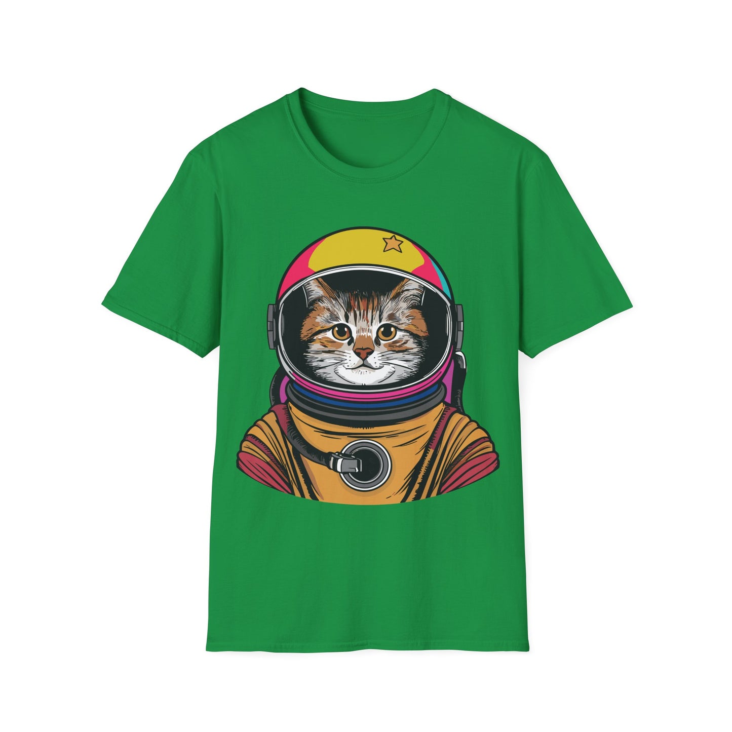 Funny Space Gifts Cat Mom Cat Dad Astronaut Space T-Shirt For Men Women Kids T-Shirt