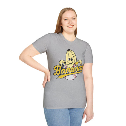 Funny Let's Go Bananas Baseball T-Shirt For Baseball Lovers Men Women T-Shirt