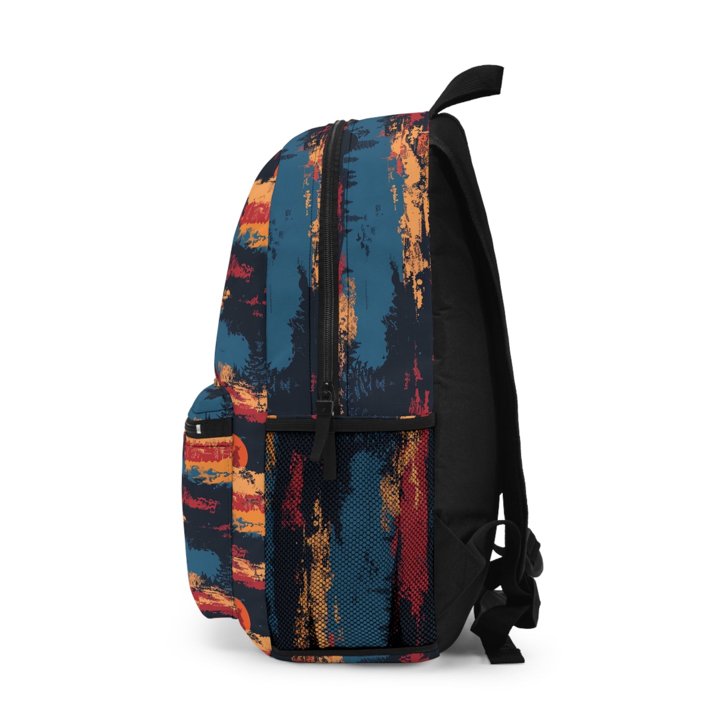 Samurai Sunset Pattern Backpacks For Men Women Kids School Travel, Capacity School Backpacks