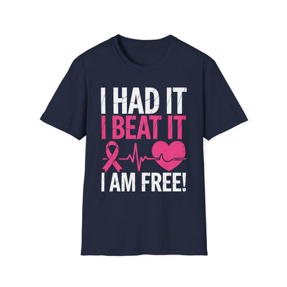 Funny I Had It I Beat It I Am Free Breast Cancer Survivor T-Shirt For Men Women