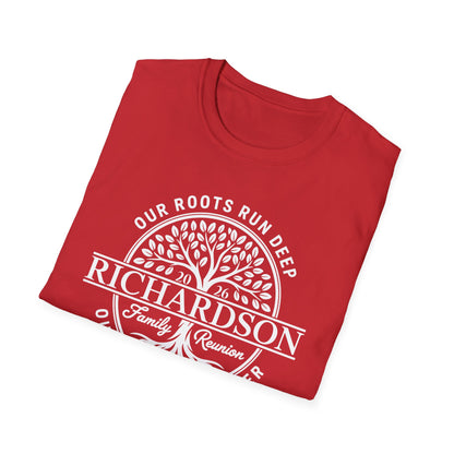 Personalized Richardson Family Reunion Our Roots Run Deep T-Shirt For Men Women