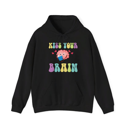 Funny Back To School Kiss Your Brain Cute Teacher Appreciation Hoodie For Men Women Hoodie