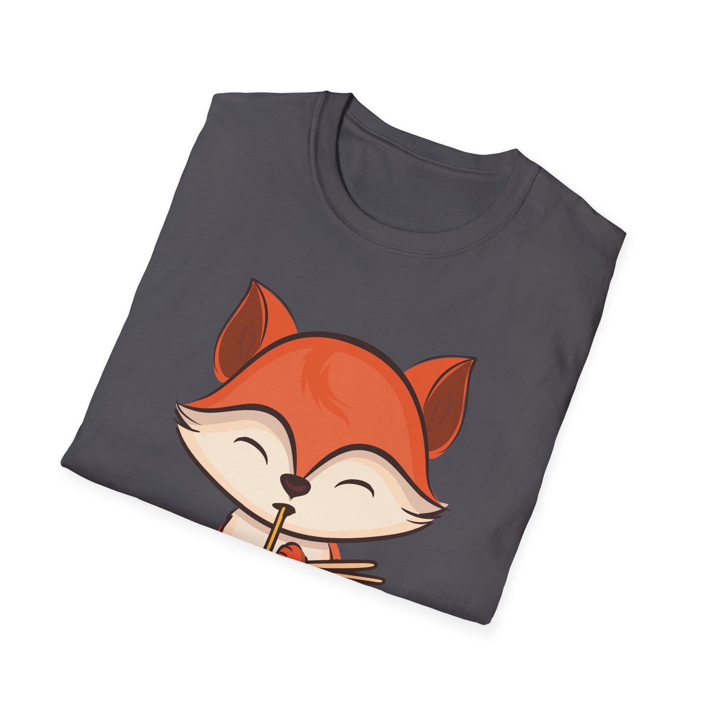 Fox Eating Ramen Kawaii Tee Japanese Cute Lovely Tank Top Men Women