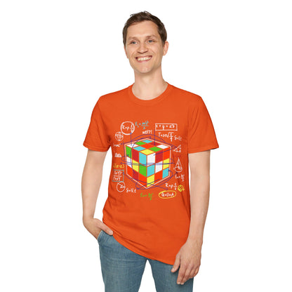 Melting Cube Speed Cubing Math Vintage Puzzle Youth Gifts T-Shirt