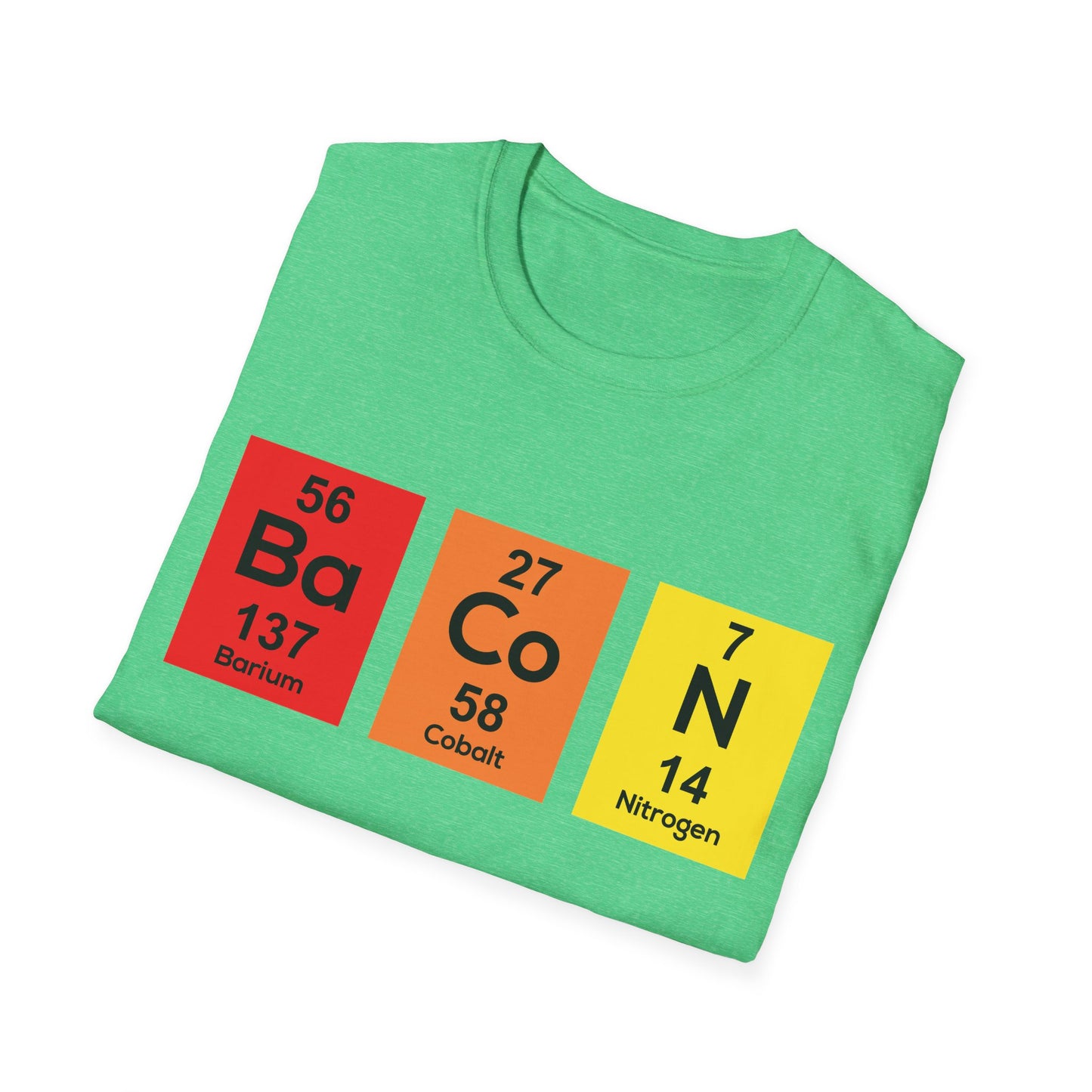 Funny The Chemistry of Bacon T Shirt Funny Nerdy Periodic Table Science