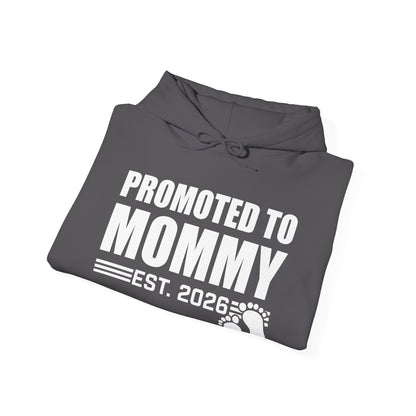 Promoted To Mommy 2026 Pregnancy Announcement Mothers Day Mom To Be Hoodie