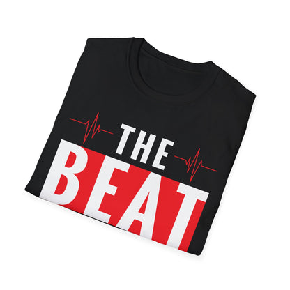 Funny Heartbeat Beat Goes On Heart Disease Awareness T-Shirt For Men Women T-Shirt