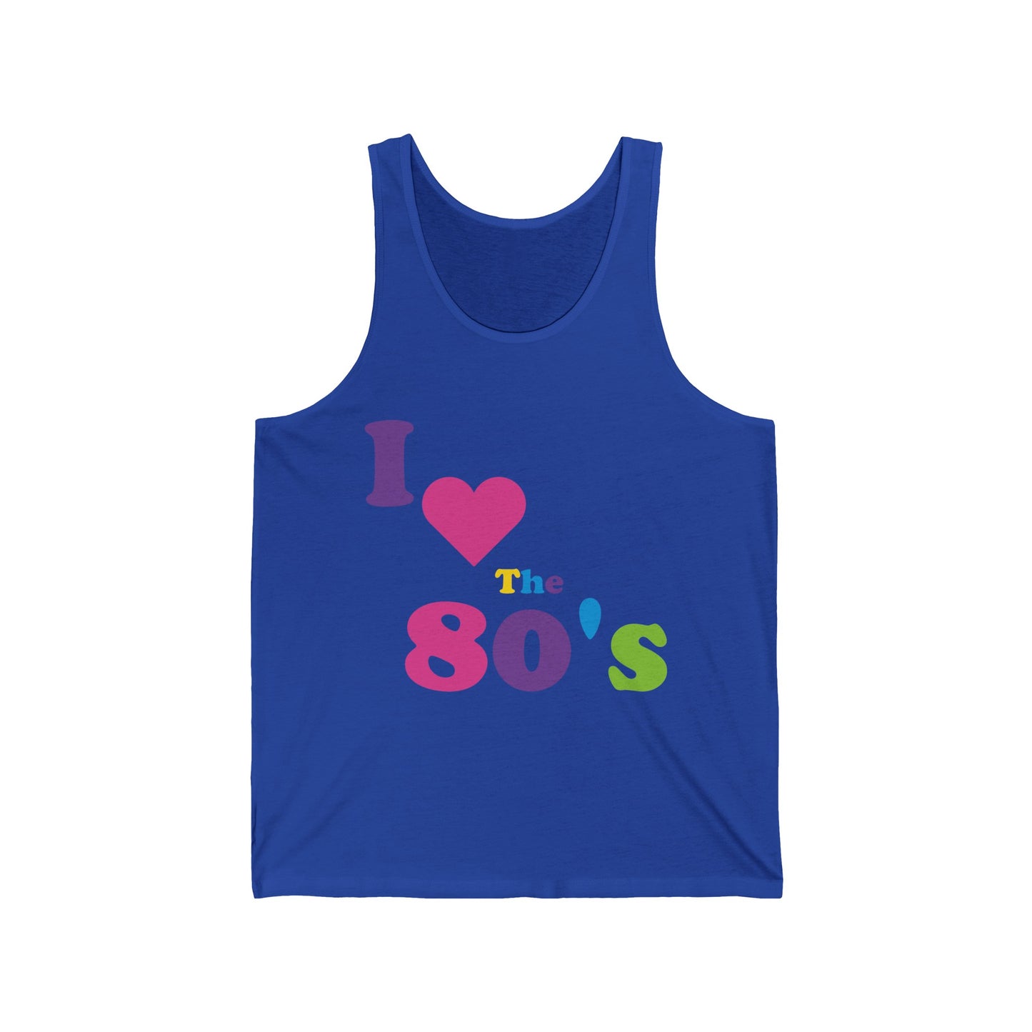 Women I Love The 80s Tops Disco 80s Costumes Retro Tank Tops For Men Women