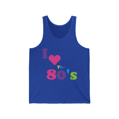 Women I Love The 80s Tops Disco 80s Costumes Retro Tank Tops For Men Women