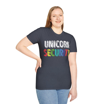 Funny Unicorn Security Costume Police T-Shirt Men Women Kids