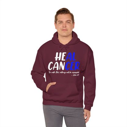 Colon Cancer Faith Bible Verse CRC Awareness Support Heal Family Hoodie For Men Women