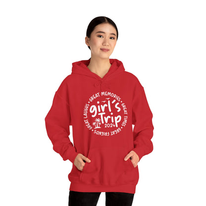 Girl's Trip 2024 Memories Friends Trip Matching Vacation Hoodie For Men Women Hoodie