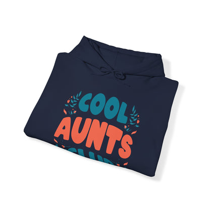 Cool Aunts Club Groovy Retro Smile Aunt Auntie Funny Mother's Day Hoodie