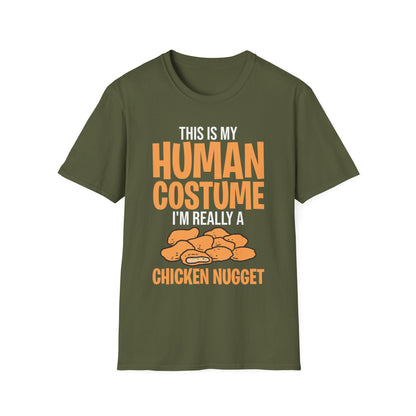 Funny Nugget Lover Human Costume Funny Chicken Nugget T-Shirt Men Women