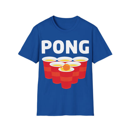 Funny Beer Pong Drinking Halloween Carnival Partner Costume T-Shirt For Men Women T-Shirt