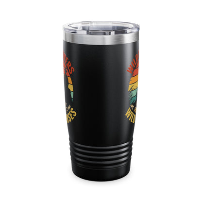 Wild Flowers and Wild Horses Vintage Sunset Country Cowgirl Cowboy Tumbler For Men Women Tumbler
