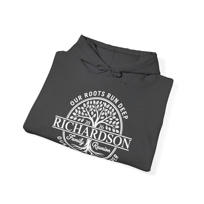 Personalized Richardson Family Reunion Our Roots Run Deep Hoodie For Men Women