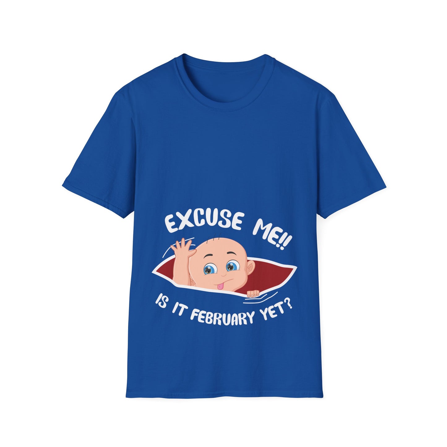 Personalized Month Womens Excuse Me is It February Yet Cute Baby Girl Funny T-shirt