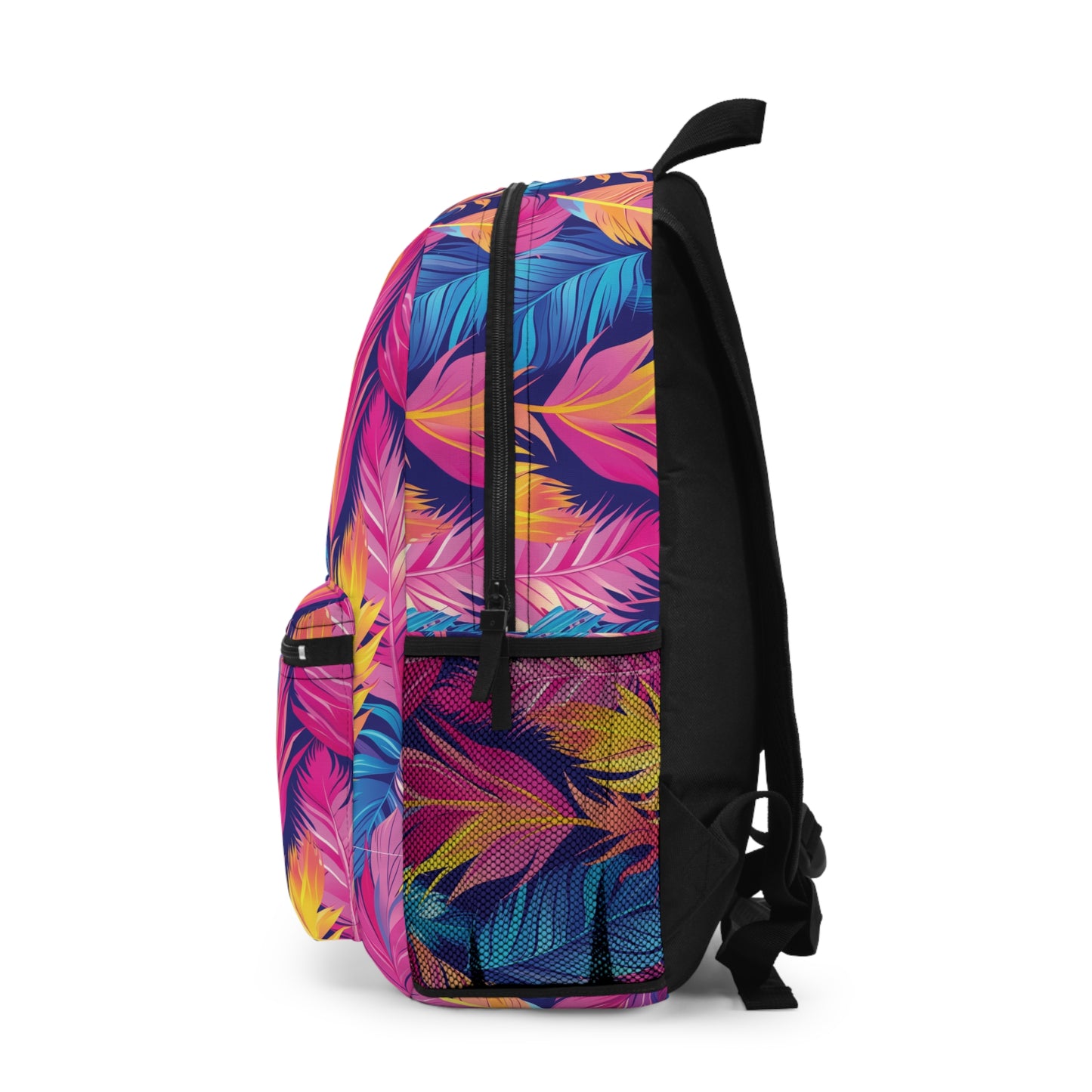 Colorful Feathers Pattern Backpacks for Men Women Kids School Travel, Capacity School Backpacks