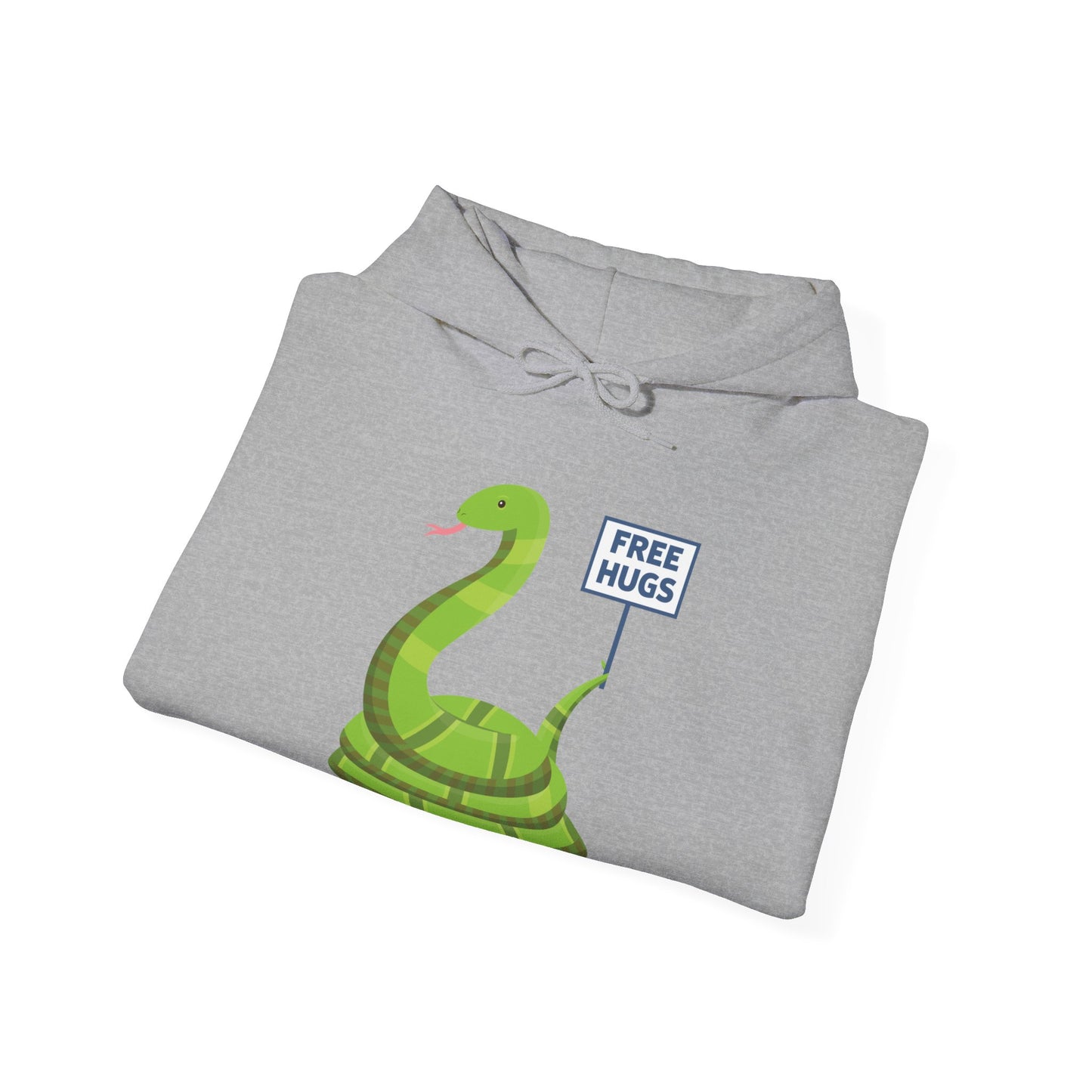 Funny Free Hugsss Cute Snake Hug Lovers Sarcastic  Hoodie For Men Women Travelers