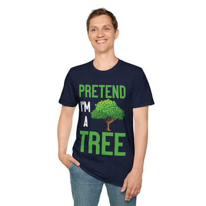 Funny Pretend I’m a Tree Tree Lazy Costume T-Shirt For Men Women