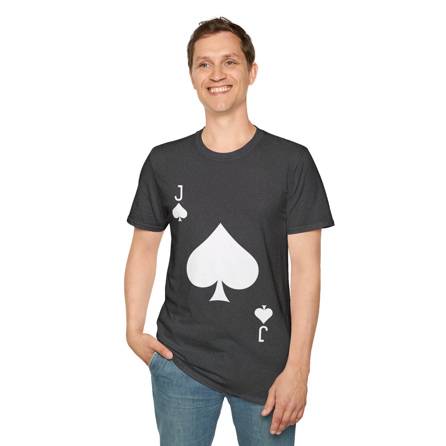 Jack of Spades Deck of Cards Halloween Costume  T-Shirt For Men