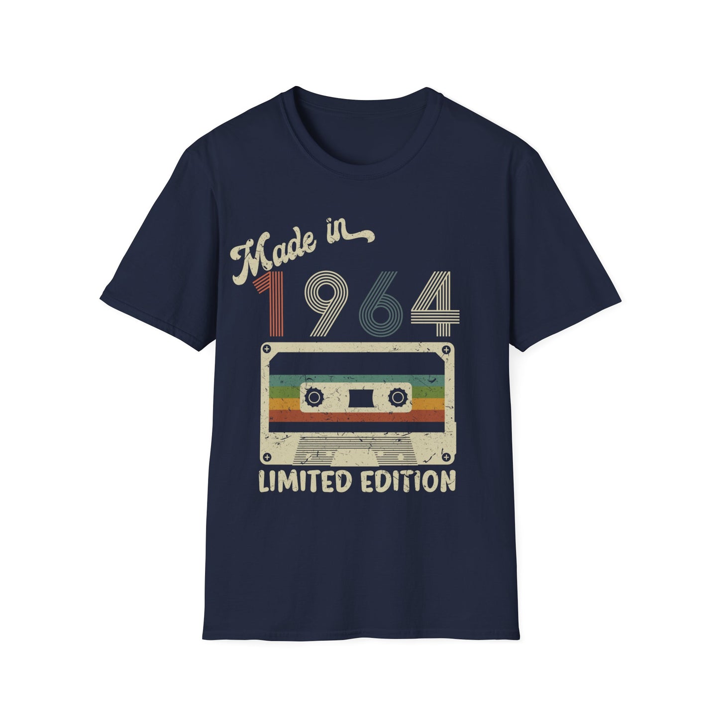 Made in 1964 Limited Edition Funny Cassette Tape Vintage T-Shirt