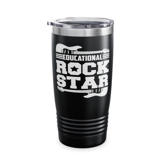 The Best Educational Rockstar Rock Out Teachers Rock Metal Music Lovers Tumbler