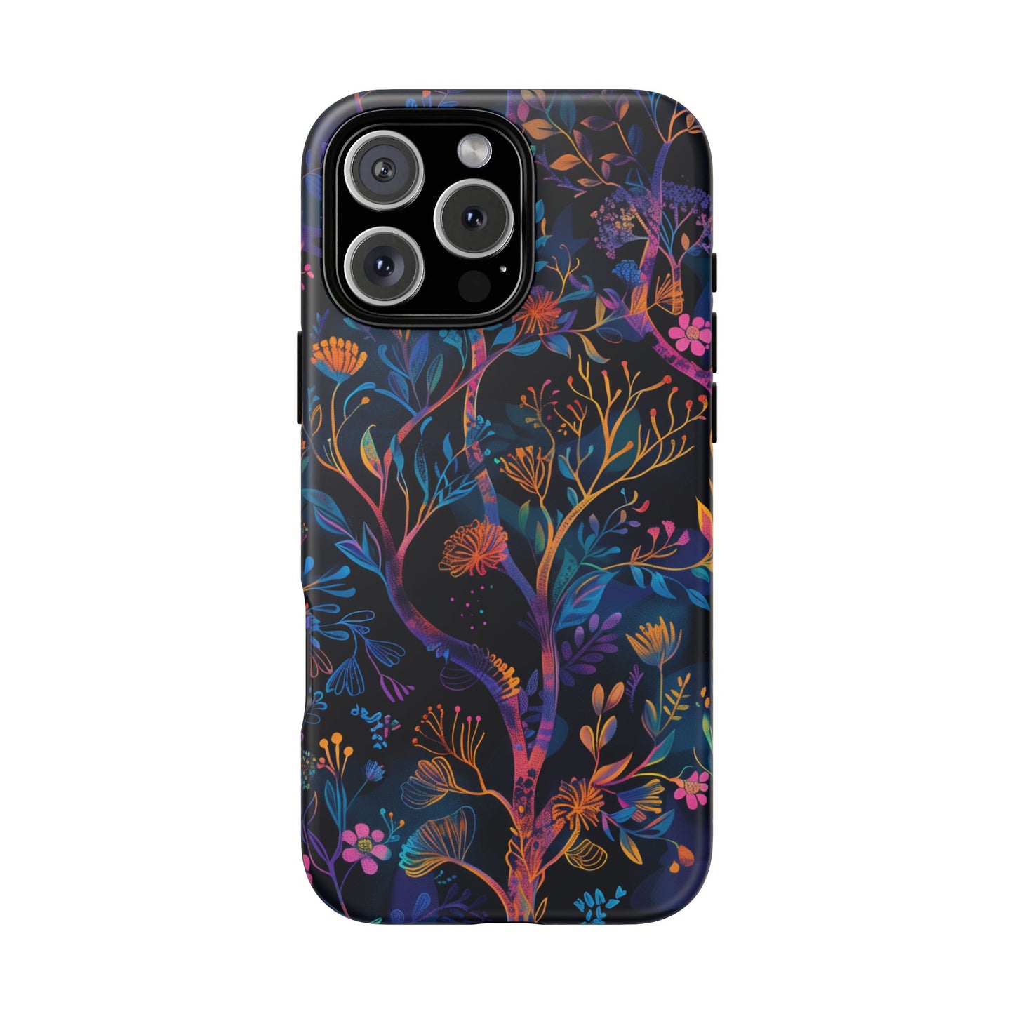 Mystical Forest Pattern iPhone 16 Pro Max Plus Case Wireless Charging Compatible Tough Cases Protection, Magnetic Phone Case for iPhone Classic Series