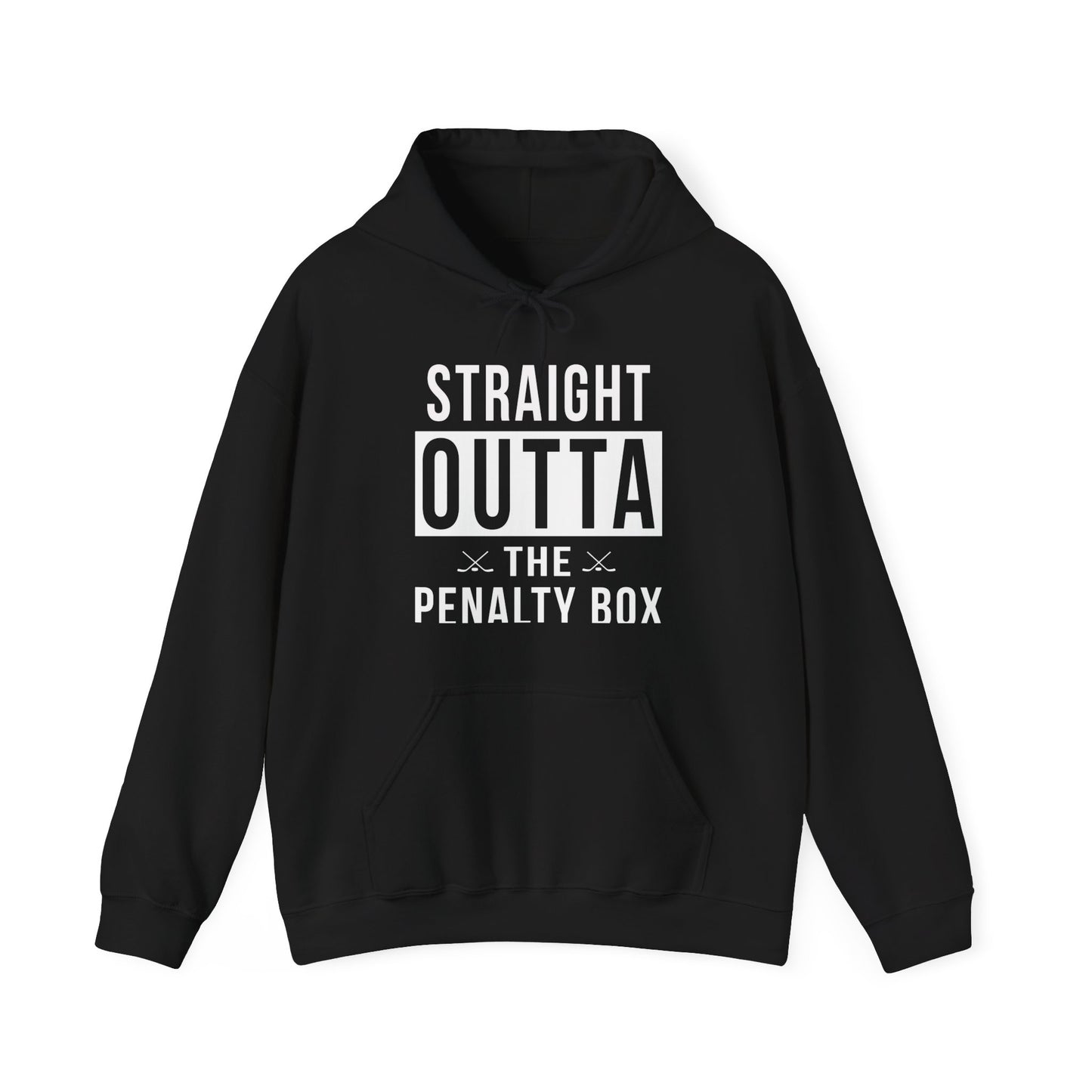 Funny Ice Hockey Straight Outta Penalty Box Hoodie For Men Women Hoodie