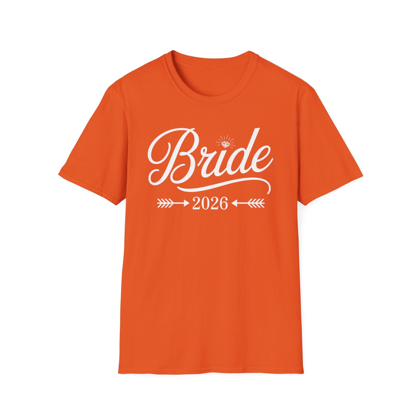 Bride Est 2026 Married Wedding Bridal Party Bachelorette T-Shirt For Women