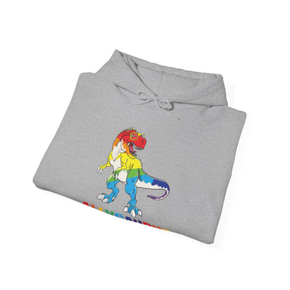 Allysaurus Dinosaur In Rainbow Flag For Ally LGBT Pride Gift Hoodie