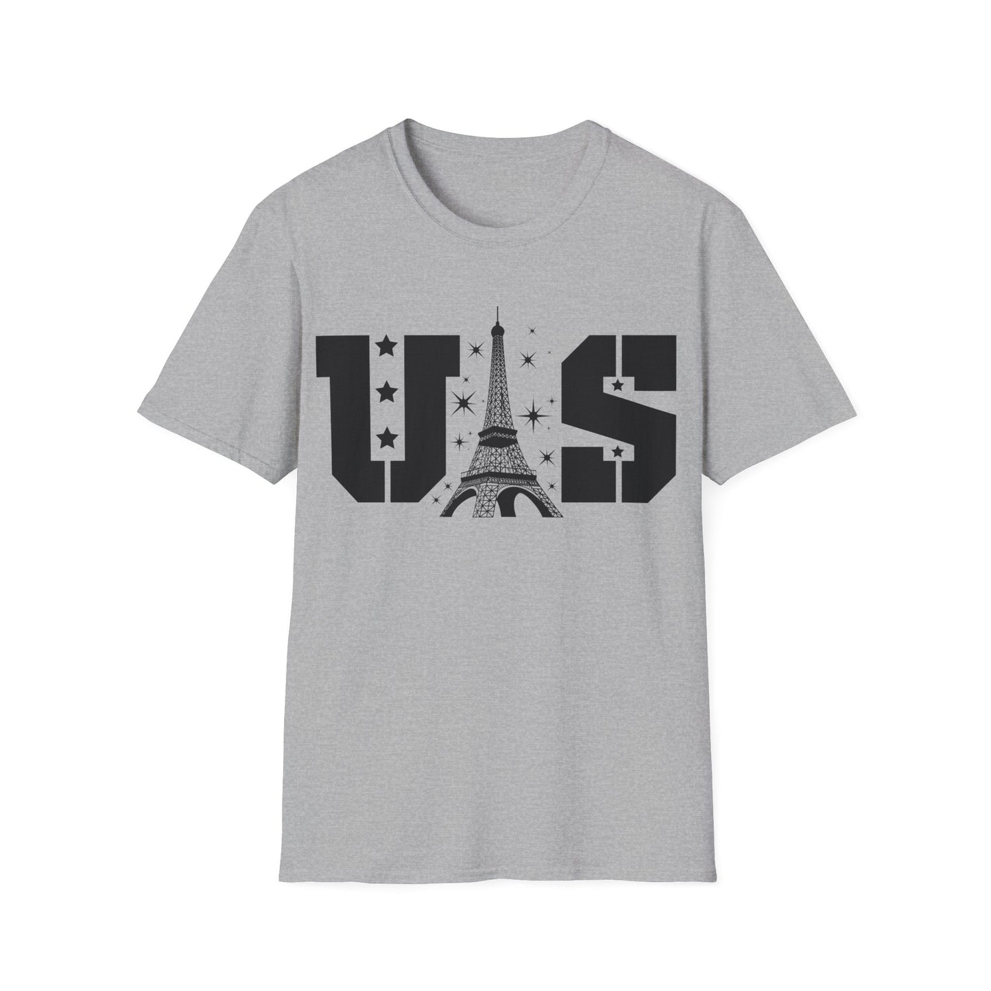 USA Eiffel Tower 2024 Summer Sports Patriotic Supporter T-Shirt For Men Women T-Shirt