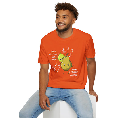 Funny Woah Lemon On A Pear Meme Unisex Softstyle T-Shirt for Teacher Foodie Travelers
